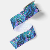 Ruban En Satin Papillon bleu magique (Dos)