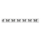 Ruban En Satin Papillon de conscience de cancer du cerveau de (Devant)