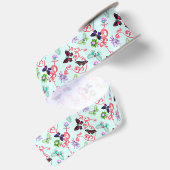 Ruban En Satin Papillons de style William Morris (Dos)