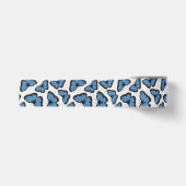 Ruban En Satin Papillons morpho bleu (Devant)