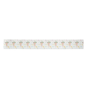 Ruban En Satin Parasol floral Art nouveau et poussins de printemp