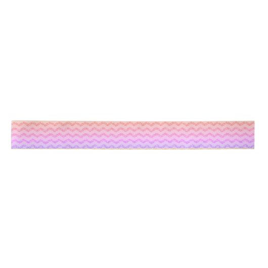 Ruban En Satin Parties scintillant cool tendance Chevron Zigzag O (Devant)