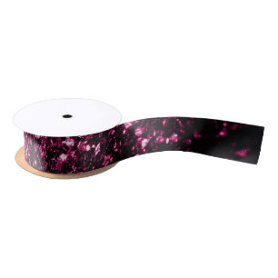 Ruban En Satin Parties scintillant rose foncé brillant