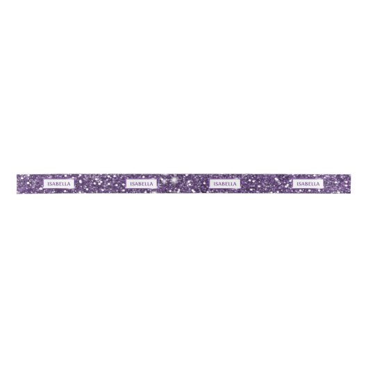 Ruban En Satin Parties scintillant violet Faux, texture Look avec (Devant)