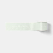 Ruban En Satin Pastel clair Turquoise Sage Vert Blanc (Devant)