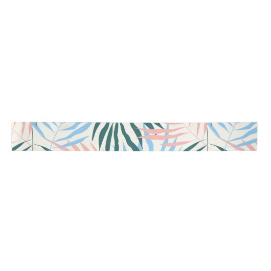 Ruban En Satin Pastel Fern Motif (Devant)