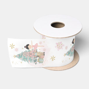 Ruban En Satin Pastel Le Casse-Noisette Rose Ballet de Noël