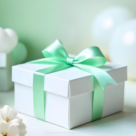 Ruban En Satin Pastel Mint Green #B2EBBB