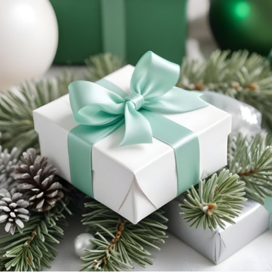 Ruban En Satin Pastel Mint Green #B2EBBB