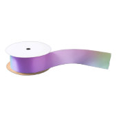 Ruban En Satin Pastel Rainbow Colonnes Abstrait Blur Gradient Omb (Bobine)