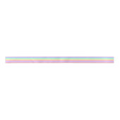 Ruban En Satin Pastel Rainbow strié Rainbowcore Decora Kei (Devant)
