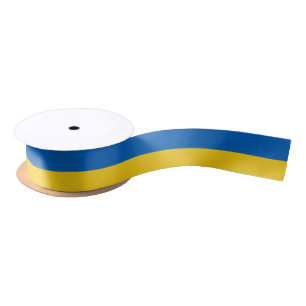 Ruban En Satin Pavillon Ukraine 1,5"