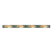 Ruban En Satin Peach Dark Grey Mariage Rose Floral (Devant)