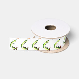 Ruban En Satin Pêche au brochet et pêche à la mouche