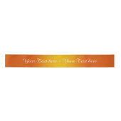 Ruban En Satin Pentes STRIPES - orange jaune + votre texte (Devant)