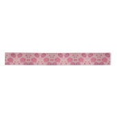 Ruban En Satin Peonies roses Ruban cadeau Floral Satin (Devant)