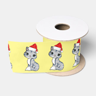 Ruban En Satin Père Noël Kitten