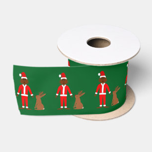 Ruban En Satin Père Noël Sasquatch et Jackalope