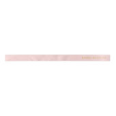 Ruban En Satin Personalized Blush Pink Ribbon with Gold Name Text (Devant)