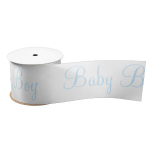 Ruban En Satin Personnalisé Blue Baby Boy Elegant Baby Cadeau Sat