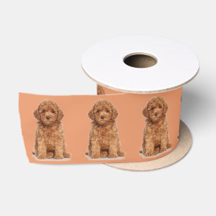 Ruban En Satin Personnalisé Photo personnalisée image apricot bro