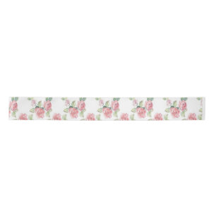 Ruban En Satin Personnalisé Shabby Chic Rose Rose Floral