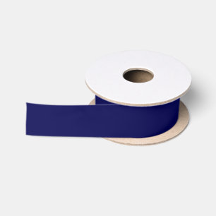 Ruban En Satin Personnaliser bleu bleu couleur solide marine