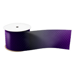 Ruban En Satin Personnaliser la fibre de carbone noire violette