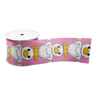 Ruban En Satin Petit canard blanc debout Thunder_Cove