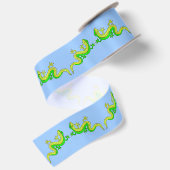 Ruban En Satin petit lézard vert (Dos)