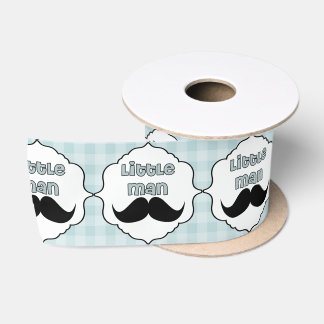 Ruban En Satin Petite moustache d'homme de beau baby shower