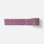 Ruban En Satin Petits motifs de léopard rose (Devant)