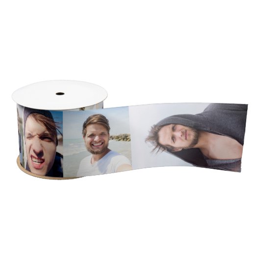 Ruban En Satin Photo Collage Mettez Votre Visage (Bobine)