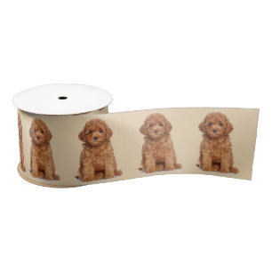 Ruban En Satin Photo personnalisée image beige sable