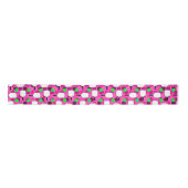 Ruban En Satin Pickleball Paddle - Magenta Honeycomb Hexagons (Devant)