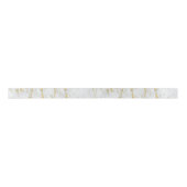 Ruban En Satin Pierre Marbre blanc Parties scintillant or (Devant)