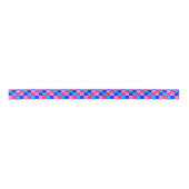Ruban En Satin Pink and Blue Checkered Print (Devant)