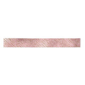Ruban En Satin Pink and Gold Glitter Glam Stripes Pattern (Devant)