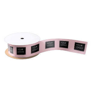 Ruban En Satin Pink Business Logo Website Entreprise Entreprise E