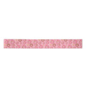 Ruban En Satin Pink Donuts Assorted Pattern (Devant)