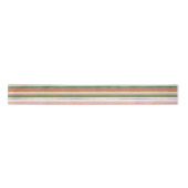 Ruban En Satin Pink Green Gold Stripes Noël (Devant)
