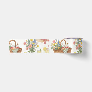 Ruban En Satin Pique-nique de jardin d'été Fleurs & Limonade