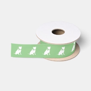 Ruban En Satin Pit Bull Chien Chien Puppy Pitbull Satin Ruban