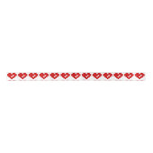 Ruban En Satin Pixel Heart 8 Bit Love (Devant)