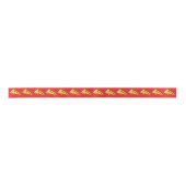 Ruban En Satin Pizza Lover Pepperoni Pizza Slices Motifs (Devant)
