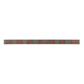 Ruban En Satin Plaid Classic Red Green Stewart Tartan (Devant)
