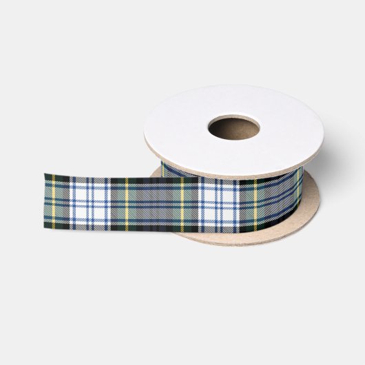 Ruban En Satin Plaid Classique Gordon Tartan Rustique (Bobine)
