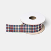 Ruban En Satin Plaid de Winter Harbor (Bobine)