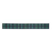 Ruban En Satin Plaid écossais vert et bleu (Devant)