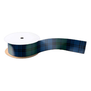 Ruban En Satin Plaid Green Campbell Militaire Rustique Tartan